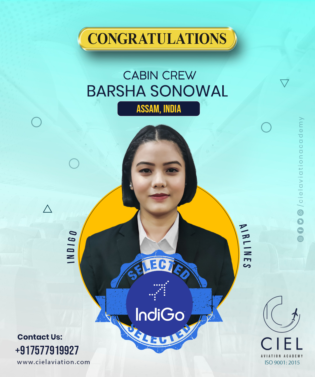 Ciel Aviation Academy - Barsha Sonowal